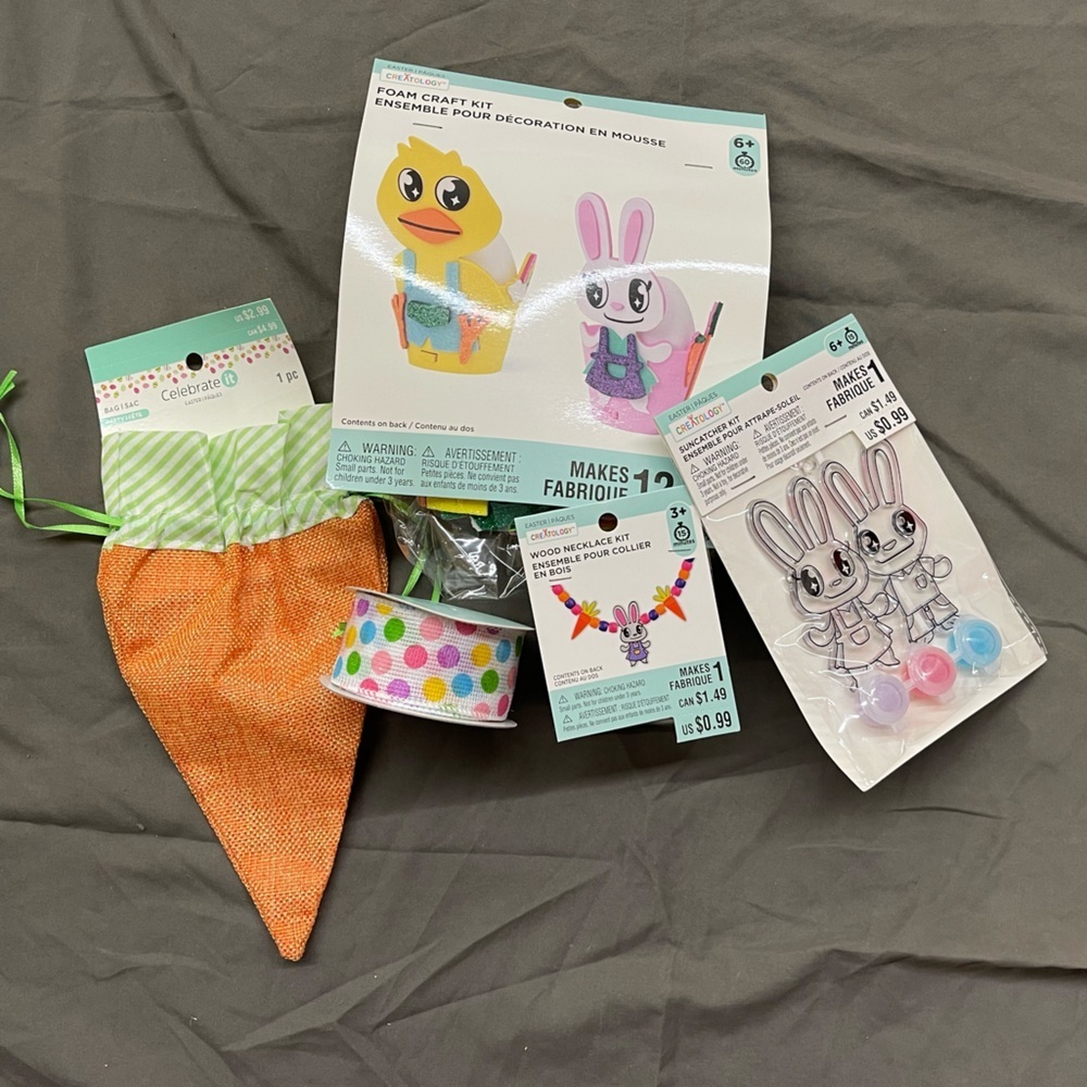 Easter Basket Craft Necklace Egg Holder Bundle